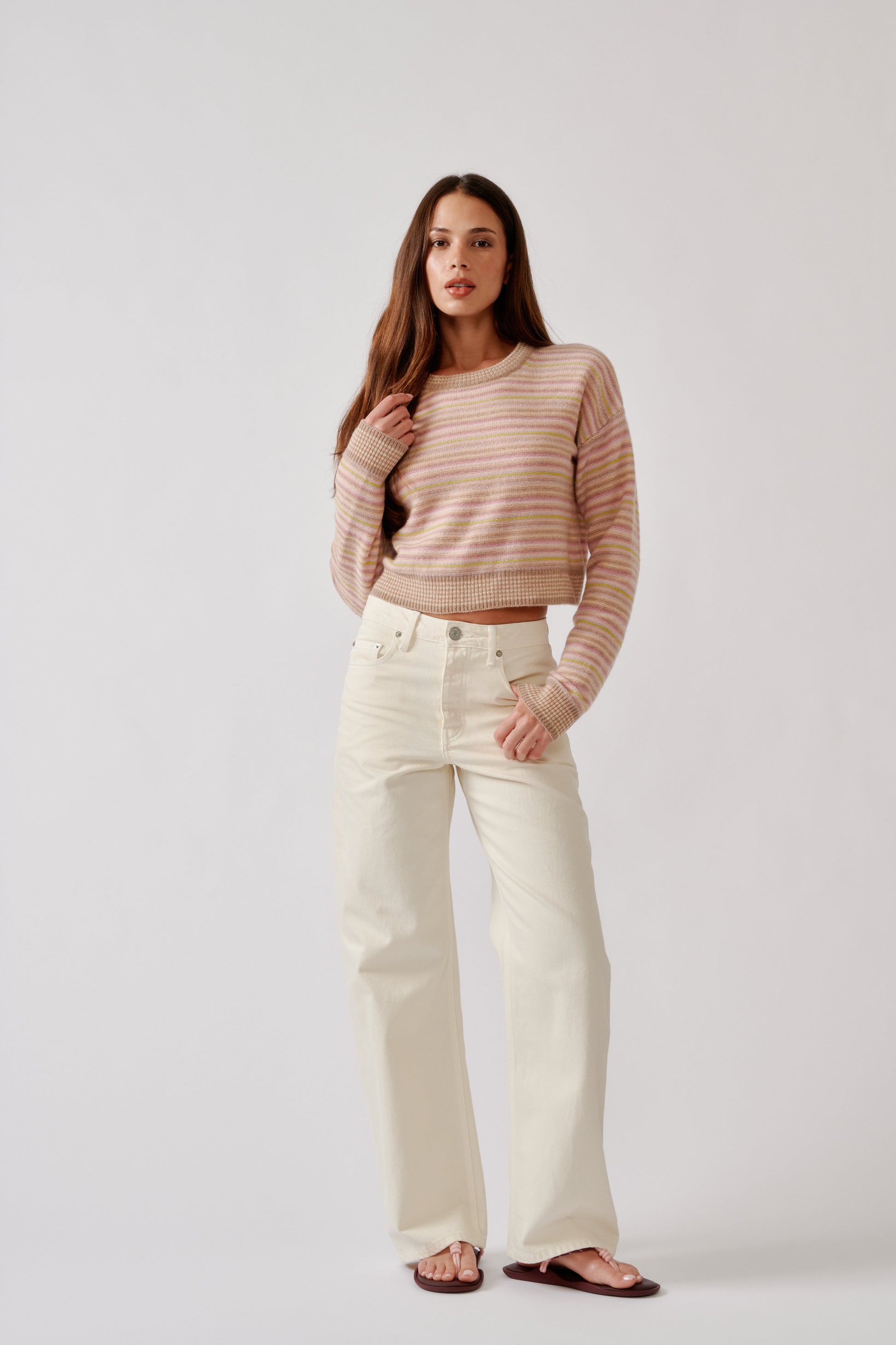 Stevie Shrunken Crewneck Pullover