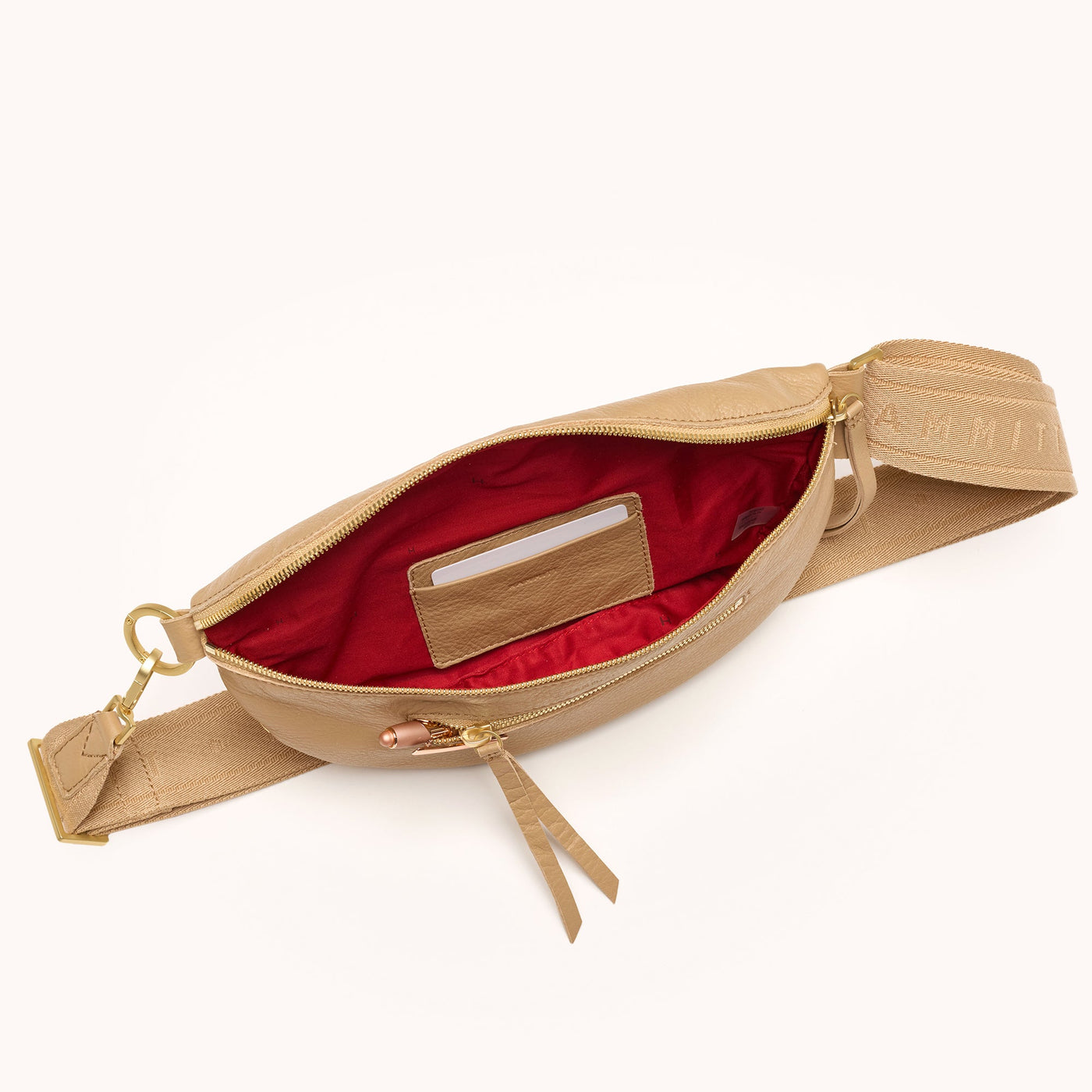 CHARLES CROSSBODY MED IN TOAST TAN/BRUSHED GOLD - Romi Boutique