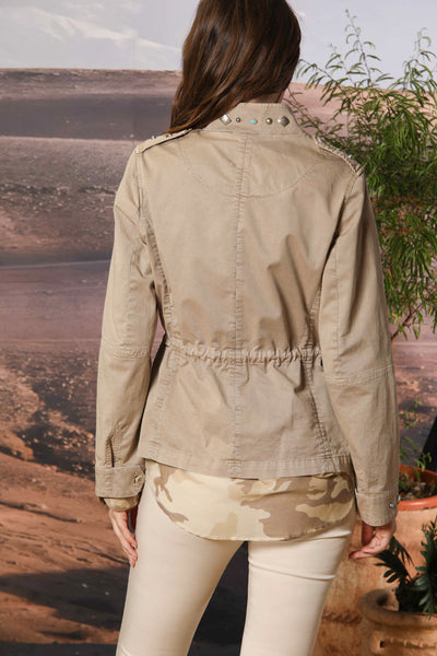 EVA FIELD JACKET IN DARK BEIGE
