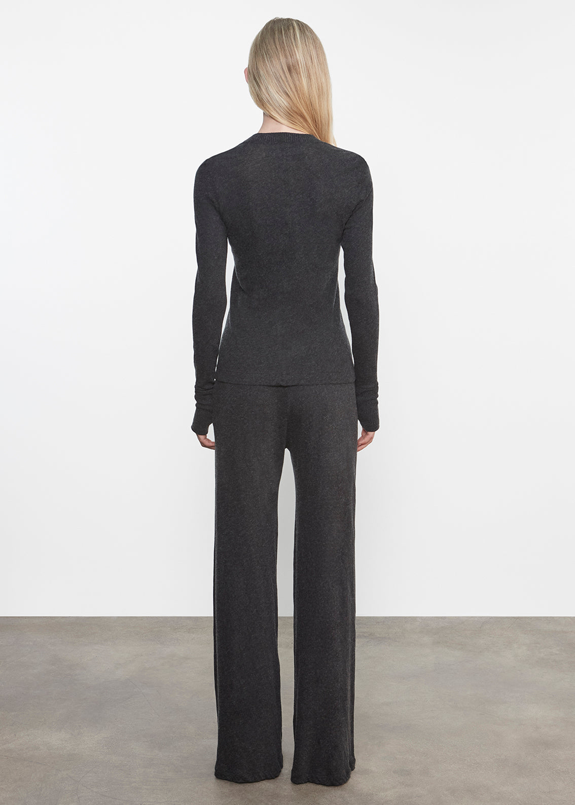 Cashmere Easy Cuffed U Top