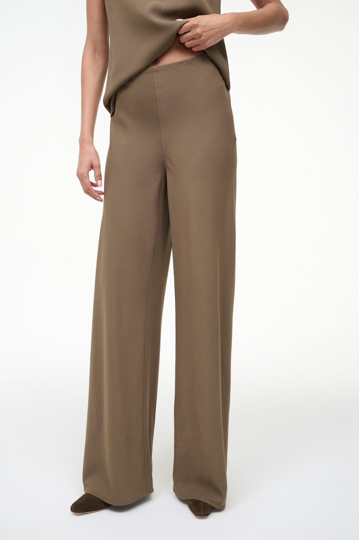 STROLL PANT IN TRUFFLE