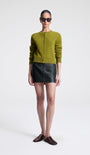 A.L.C Cowan Leather Mini Skirt at Romi Boutique