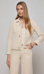 L'Agence JANELLE SLIM RAW JACKET at Romi Boutique