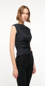 Staud PHARE SILK TOP at Romi Boutique