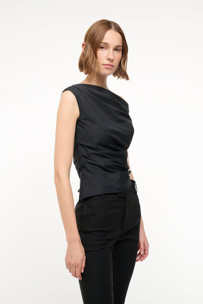 PHARE SILK TOP IN BLACK