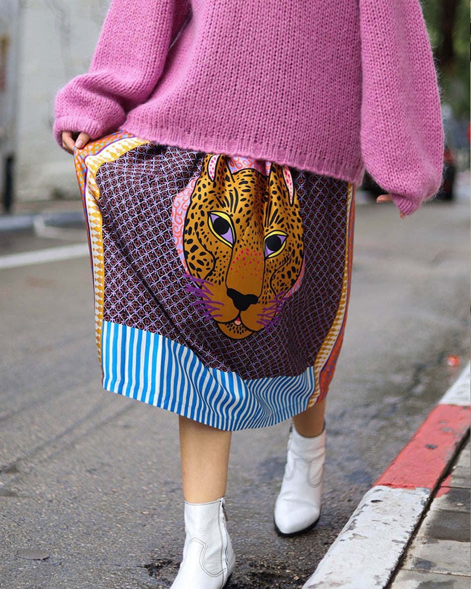 Me369 HAILEY PRINTED SKIRT at Romi Boutique