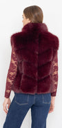 Generation Love ROSARIO FAUX FUR VEST at Romi Boutique