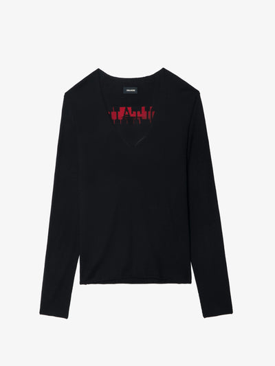 NOSFA MERINO WOOL SWEATER IN BLACK