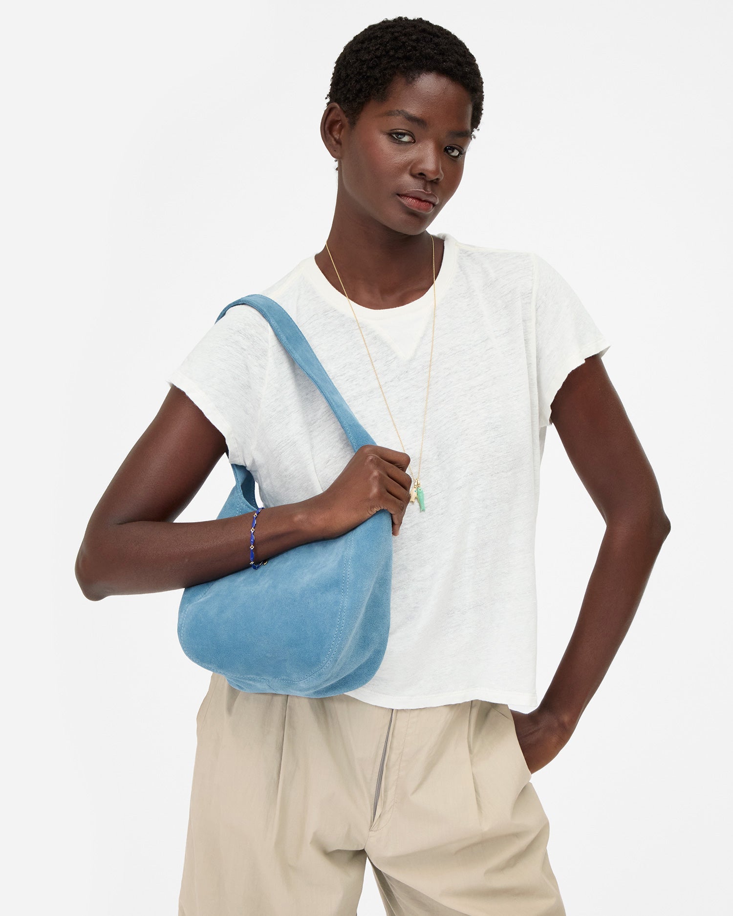 Suede Petit Bando Bag