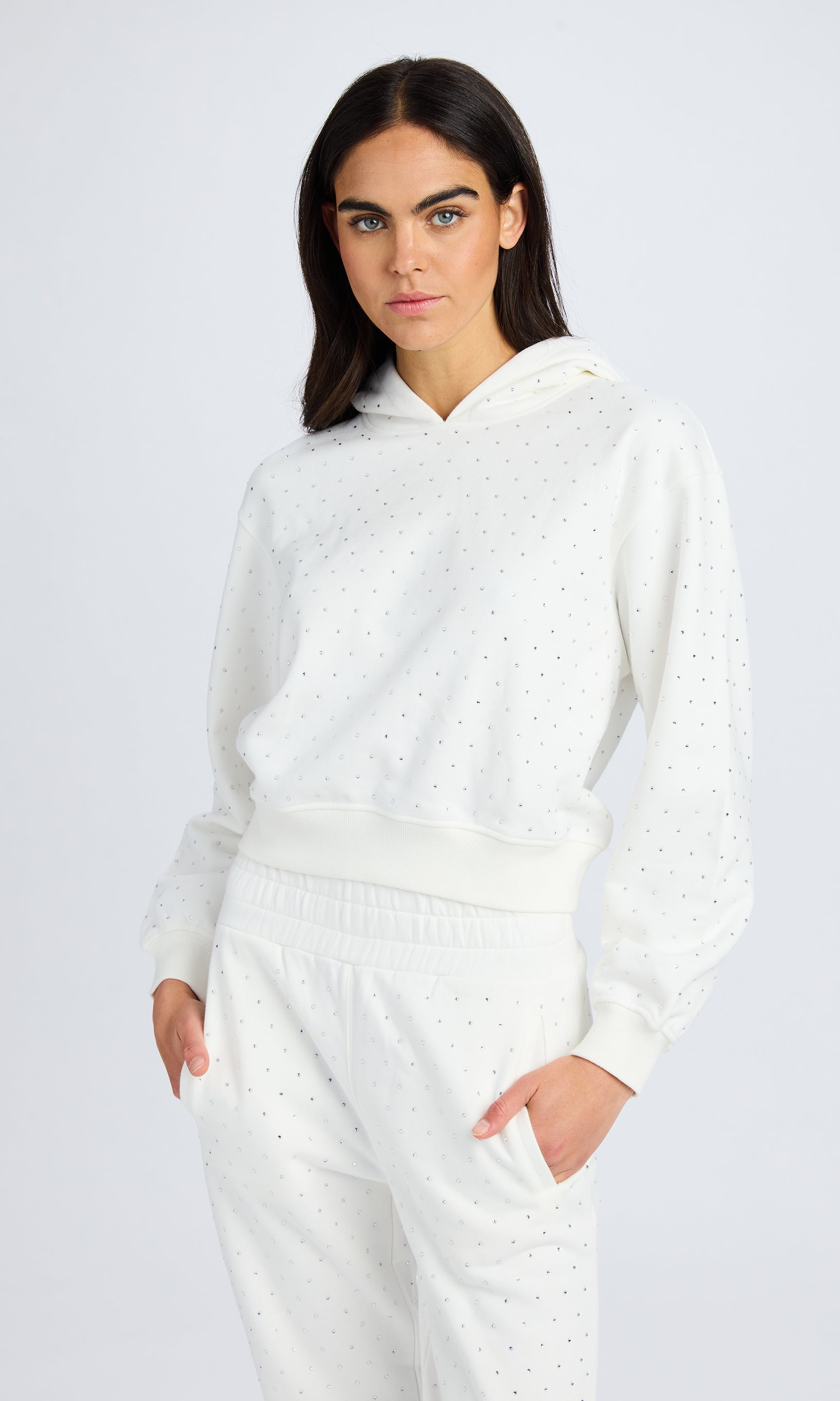 Generation Love RENAE CRYSTAL HOODIE at Romi Boutique