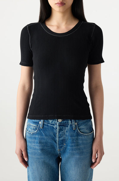 CHERISH TEE IN BLACK - Romi Boutique
