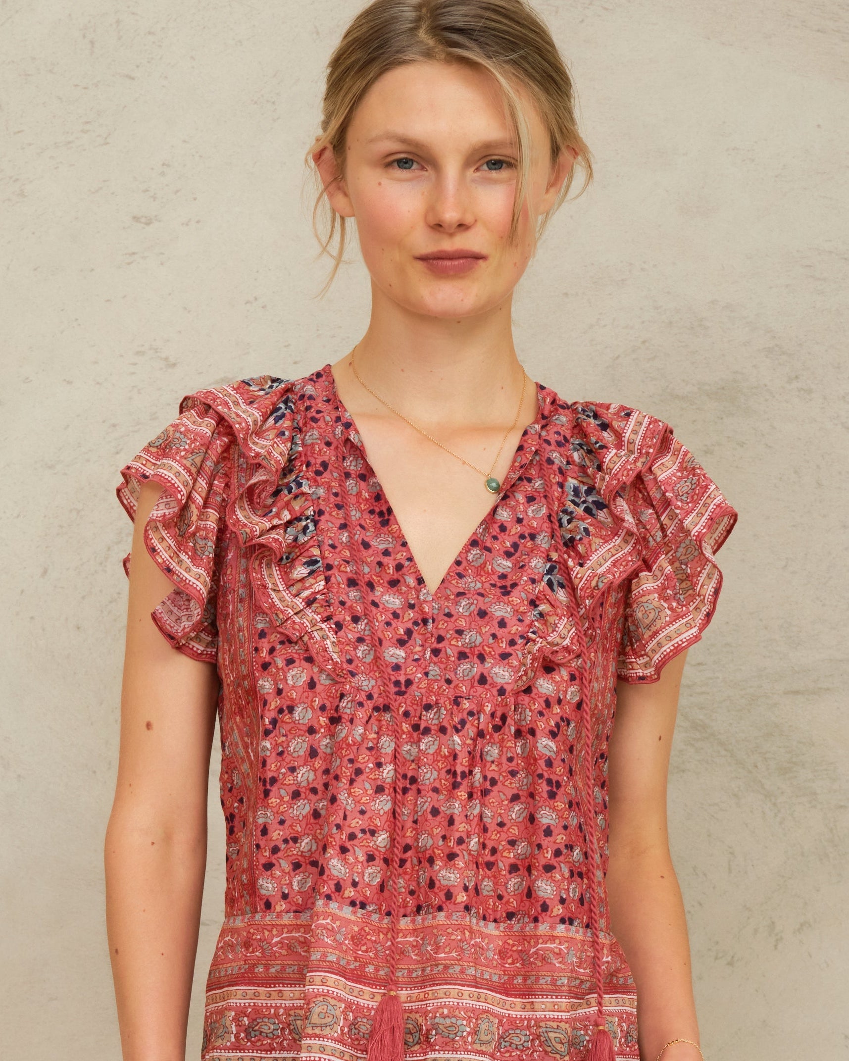 Darla Frill Short Sleeve Top