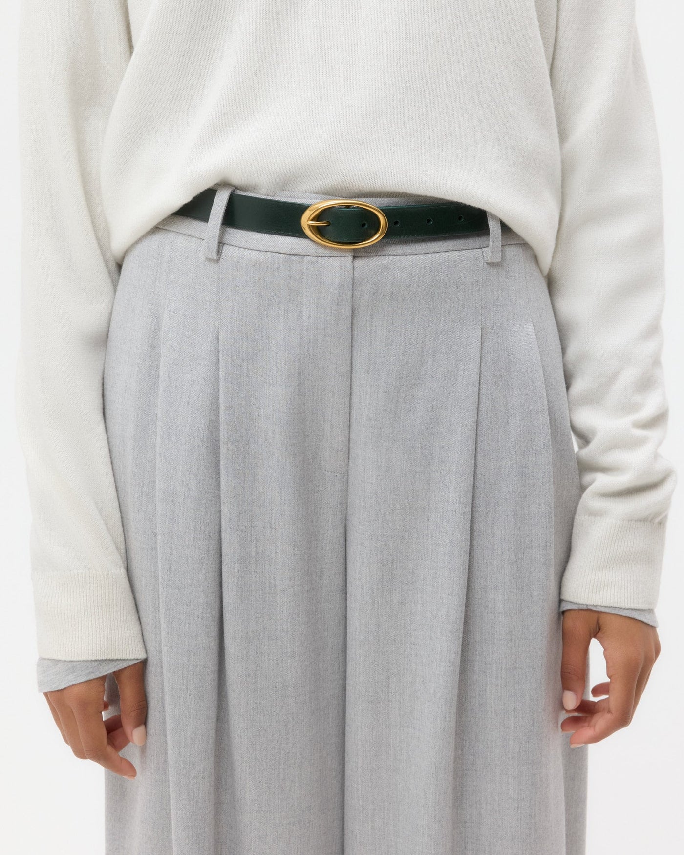 NARROW BELT IN DARK SPRUCE - Romi Boutique