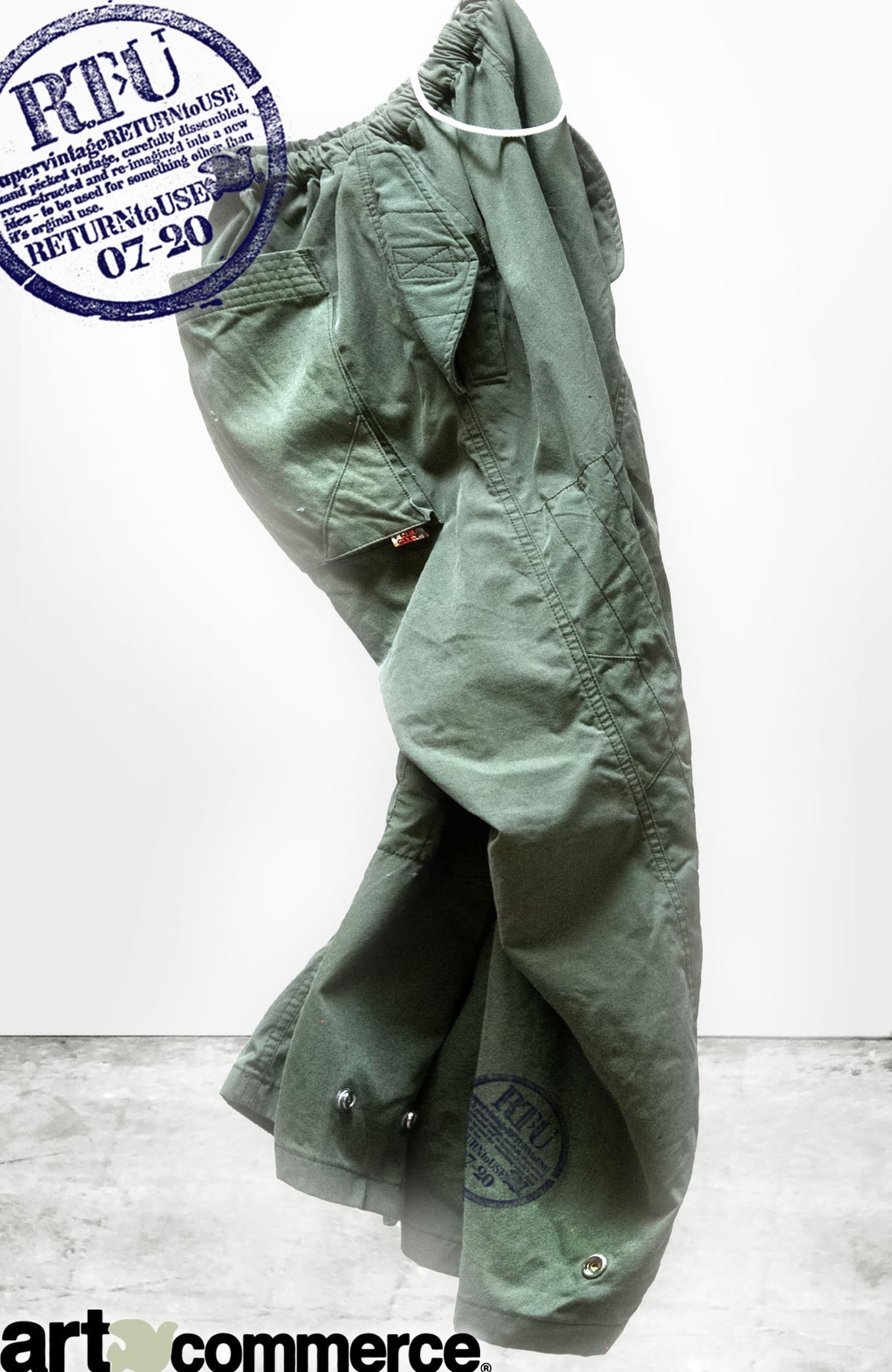 RTU FLAP/SNAP KARATE BAG PANT IN RTU TENT