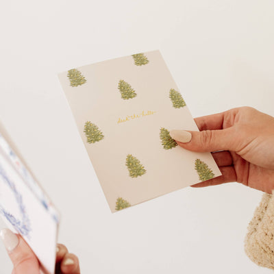 DECK THE HALLS TREES CARD