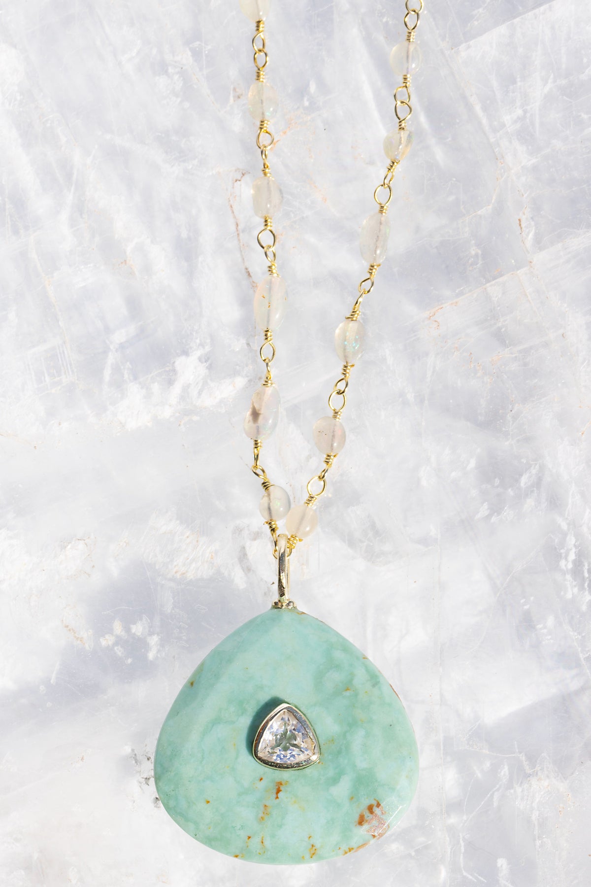 Native Gem AMULET NECKLACE at Romi Boutique