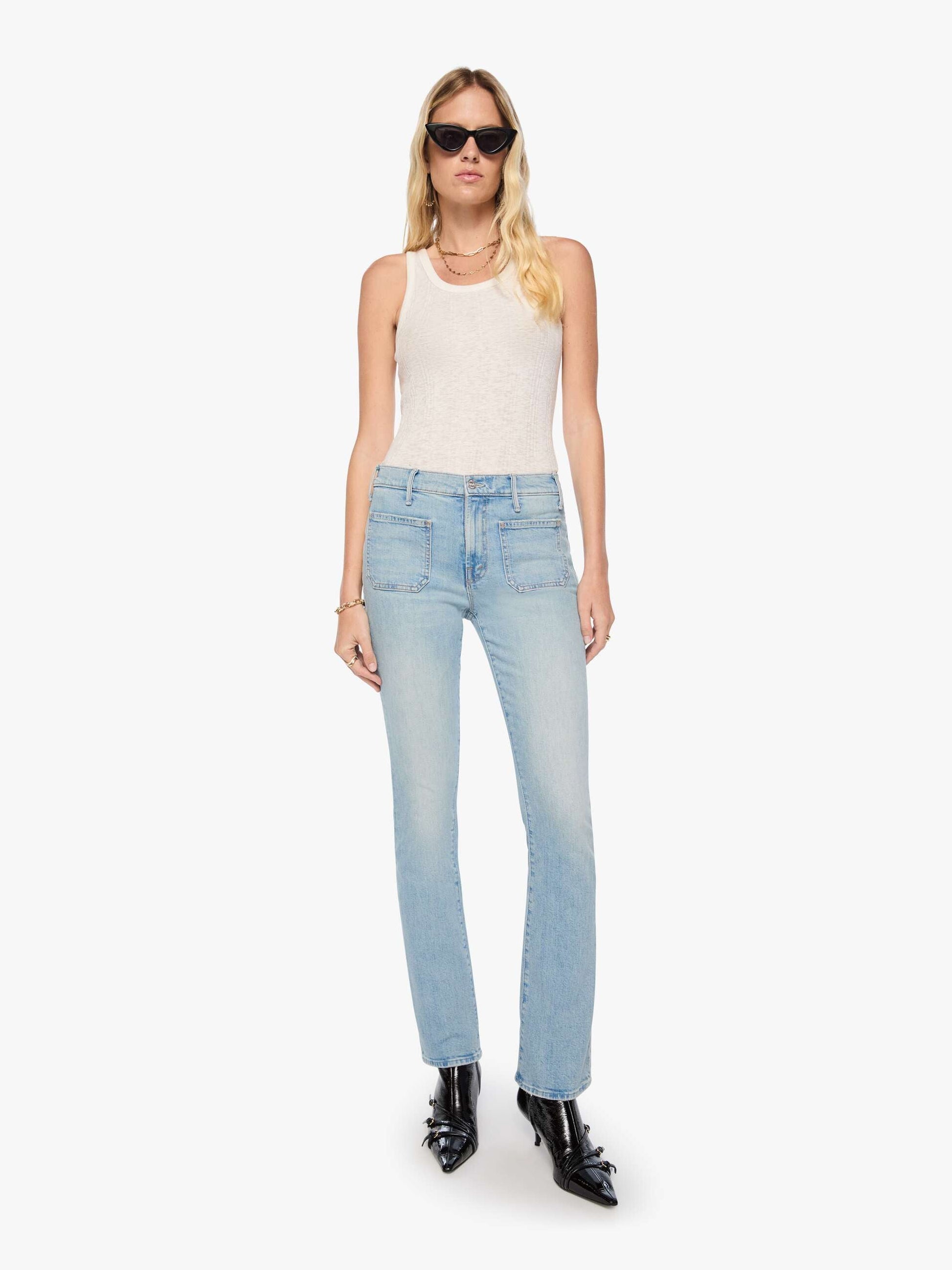 The Patch Pocket Insider Sneak Jeans