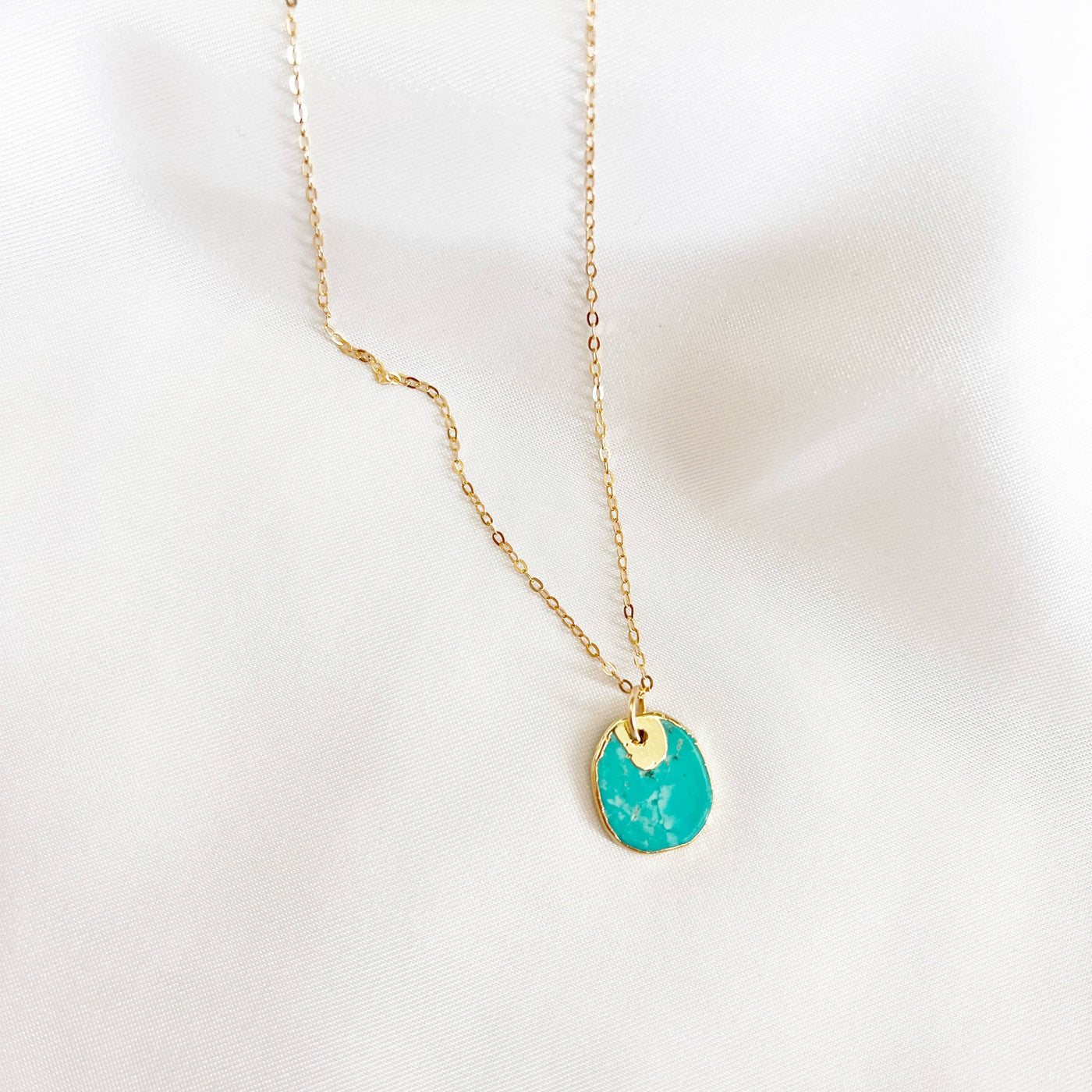 FREE SPIRIT TURQUOISE NECKLACE IN GOLD