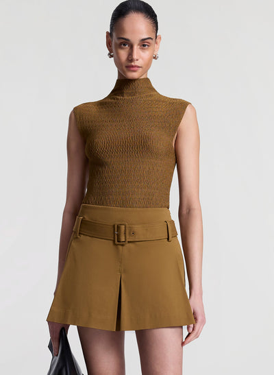 JADA KNIT TOP IN SADDLE