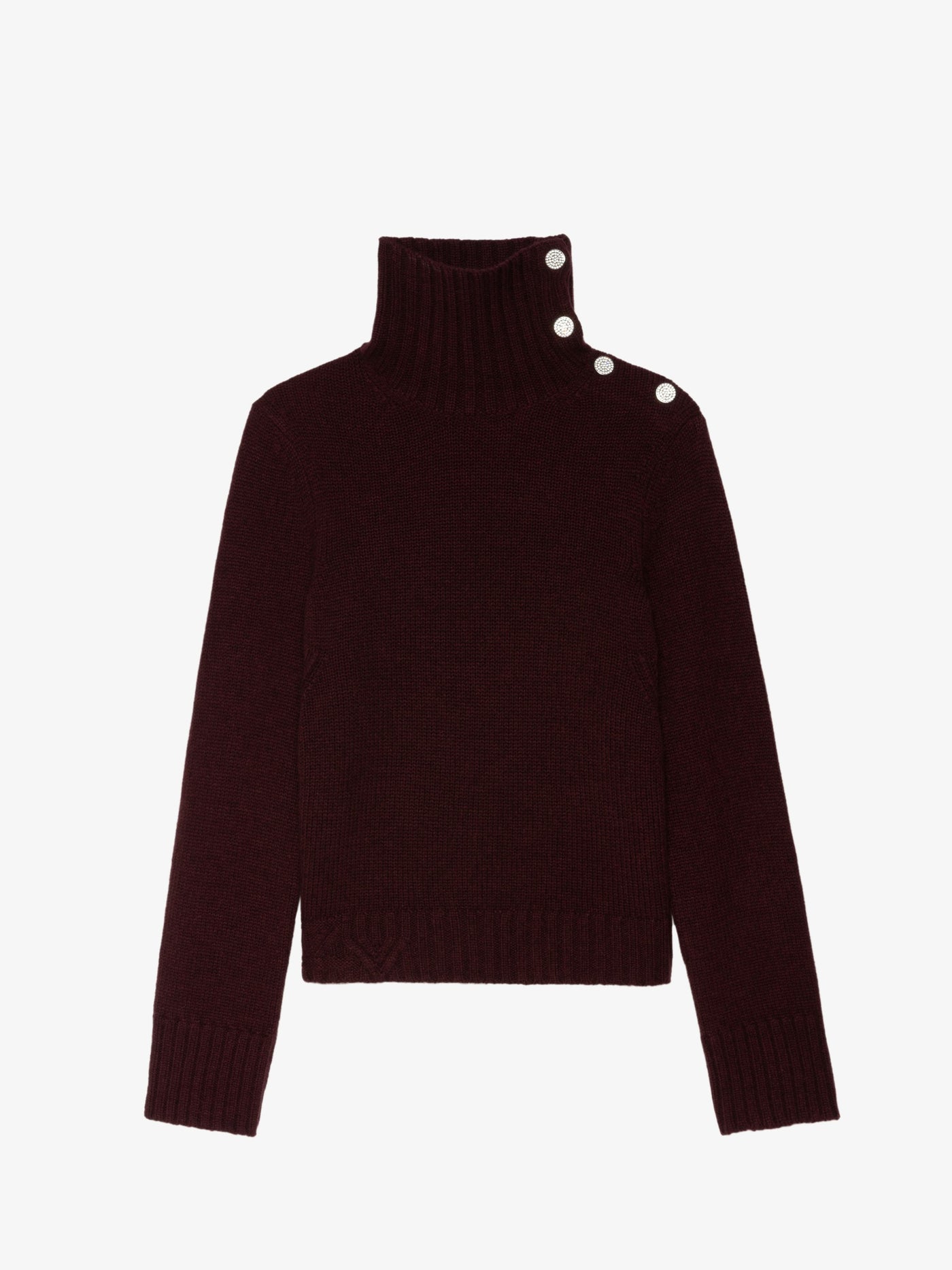 NALMA CASHMERE SWEATER IN BURGUNDY