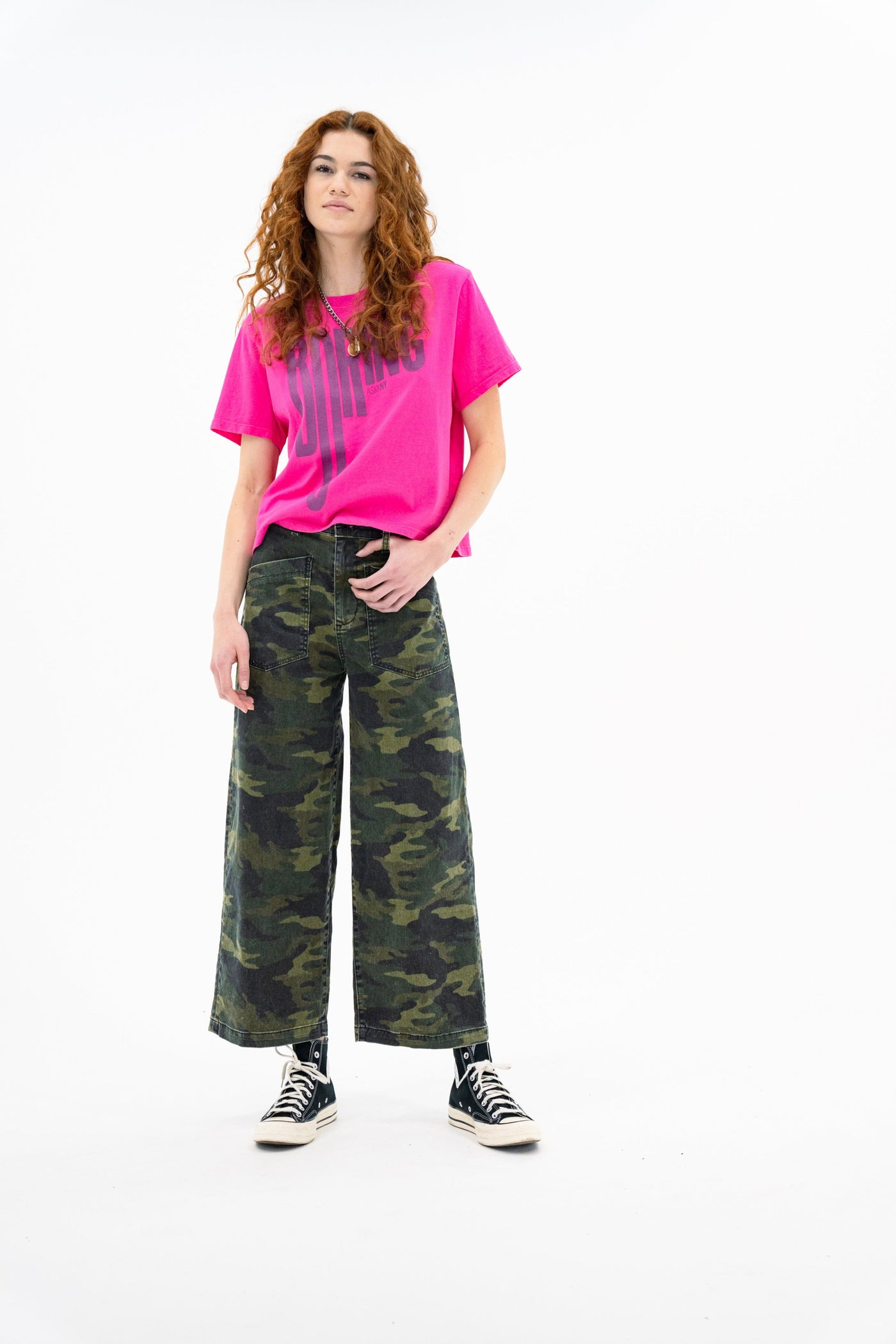 SHRUNKEN BOY TEE IN PINK BORING