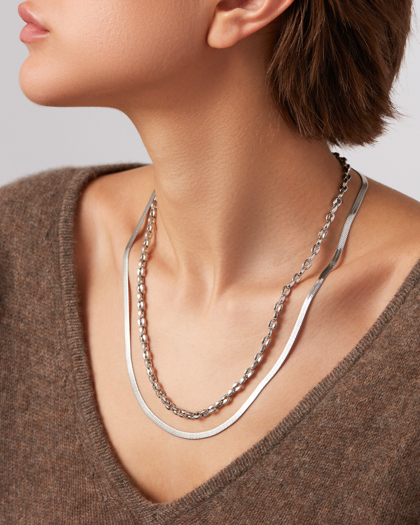 DHANI CHAIN IN PLATINUM - Romi Boutique