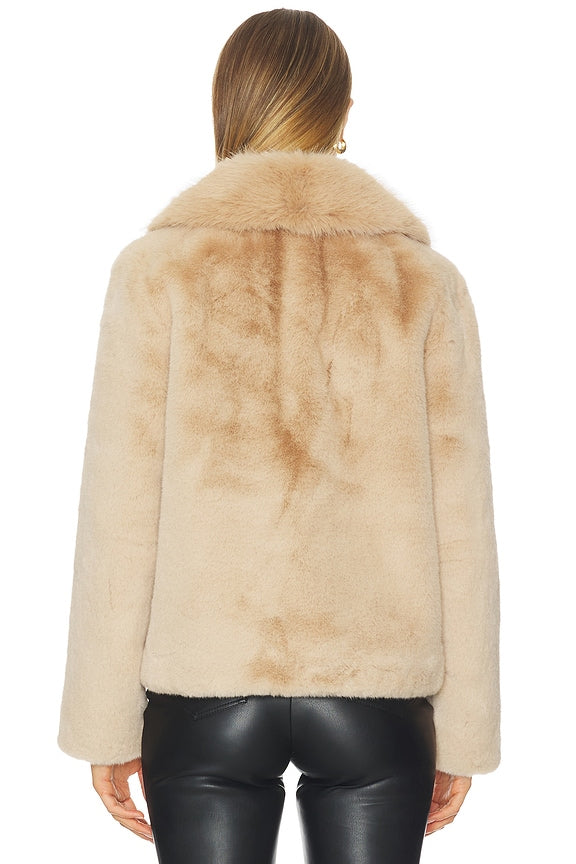 Generation Love DASHA FAUX FUR JACKET at Romi Boutique