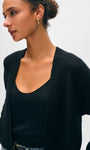 White & Warren CASHMERE FEATHERWEIGHT OPEN CARDIGAN at Romi Boutique