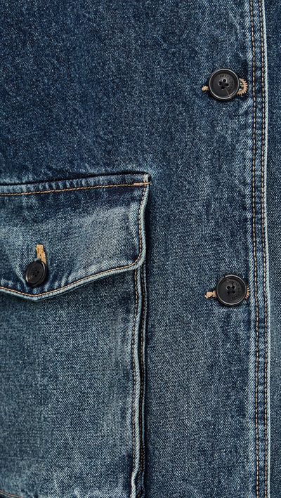 TEMPERANCE DENIM PARKA IN SIMON WASH