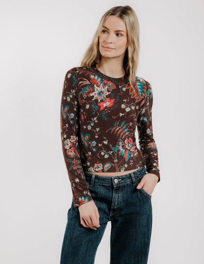 SARAFINA TEE IN CHARLOTTE FLORAL PRINT