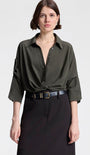 A.L.C LEO SILK TOP at Romi Boutique