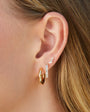 EF Collection Diamond Multifaceted Stud Earrings at Romi Boutique