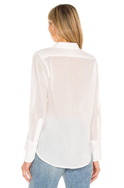 COTTON VOILE SHIRT IN IVORY