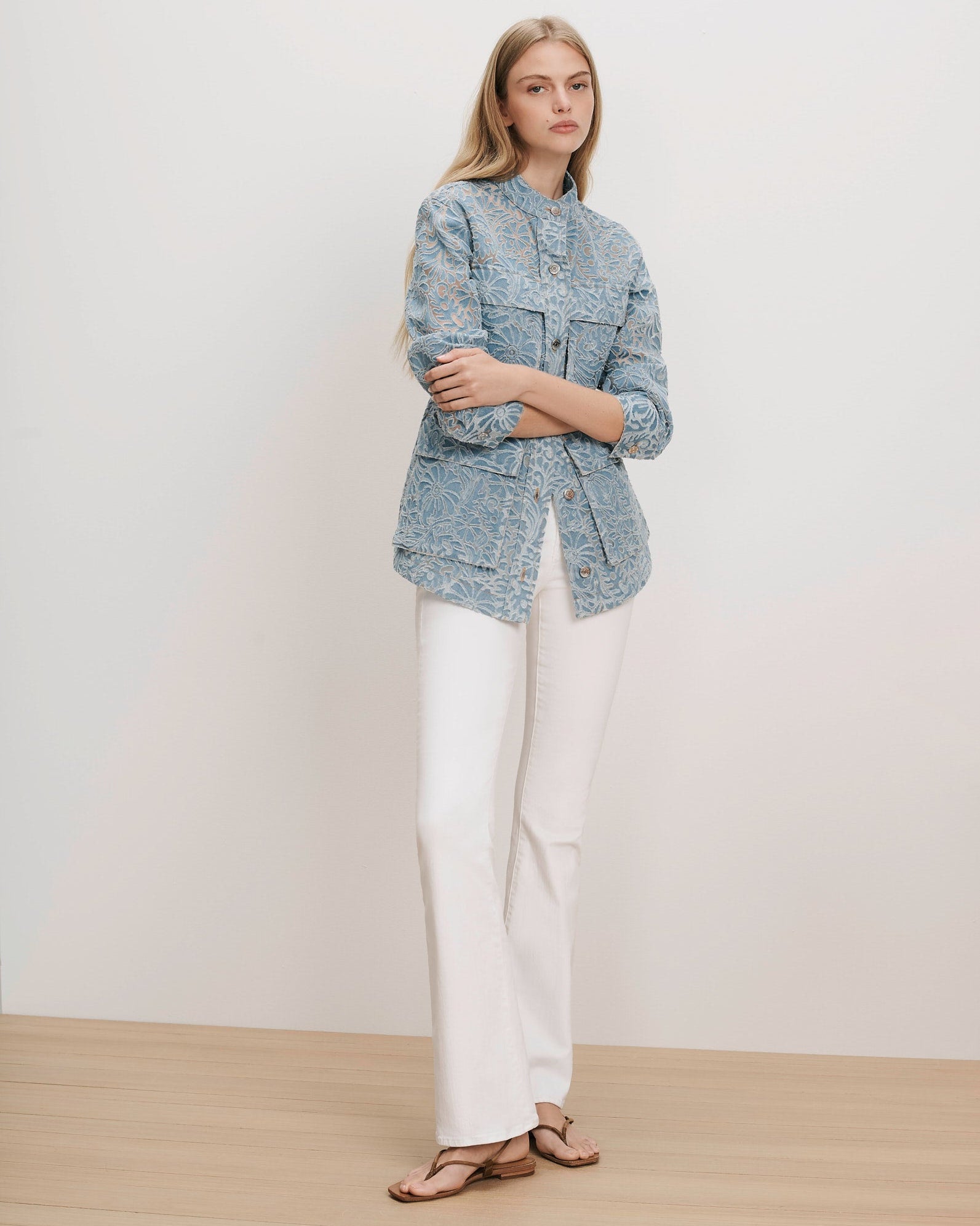 Veronica Beard Beverly Skinny-Flare Jean at Romi Boutique