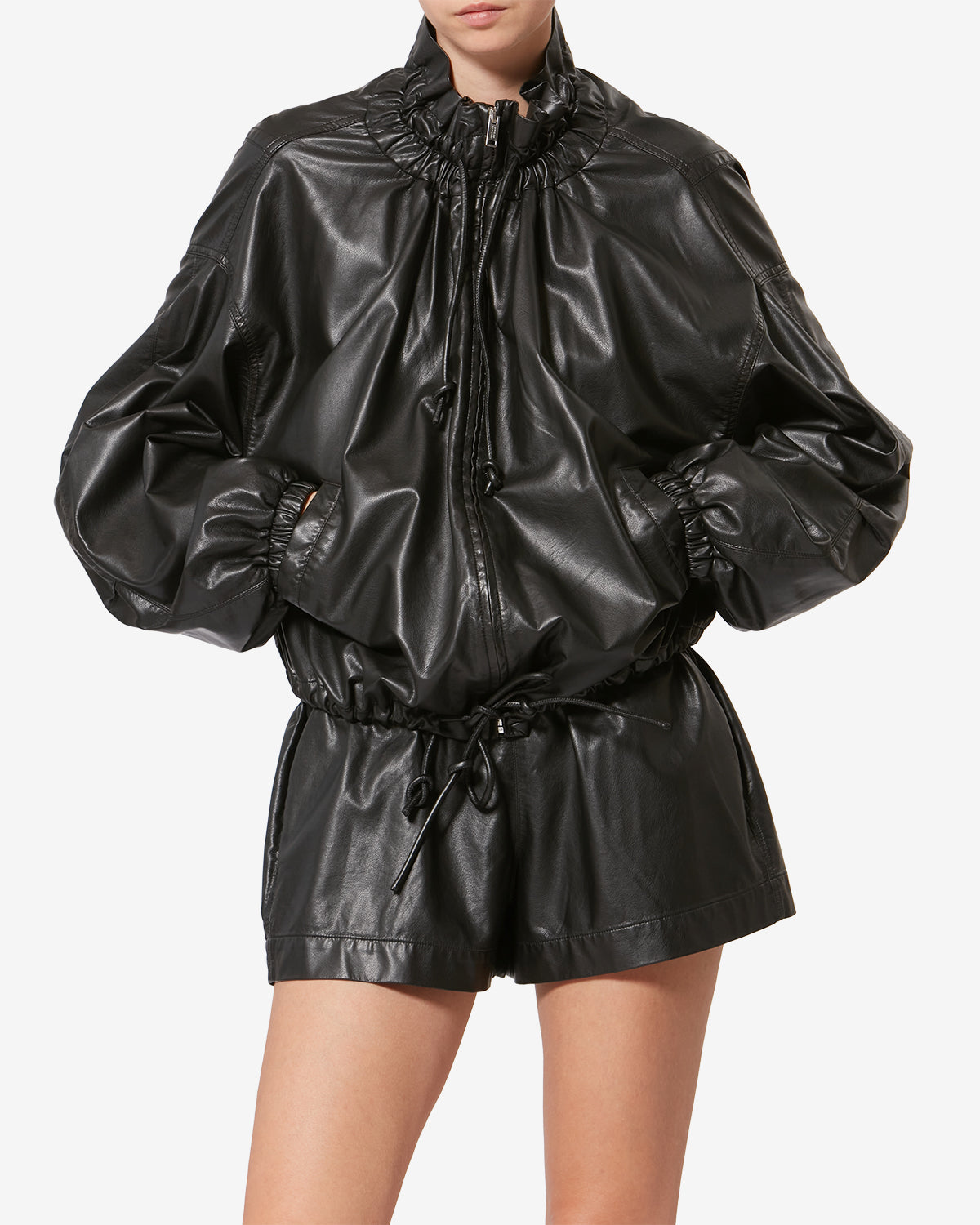 Isabel Marant NEELA LEATHER JACKET at Romi Boutique