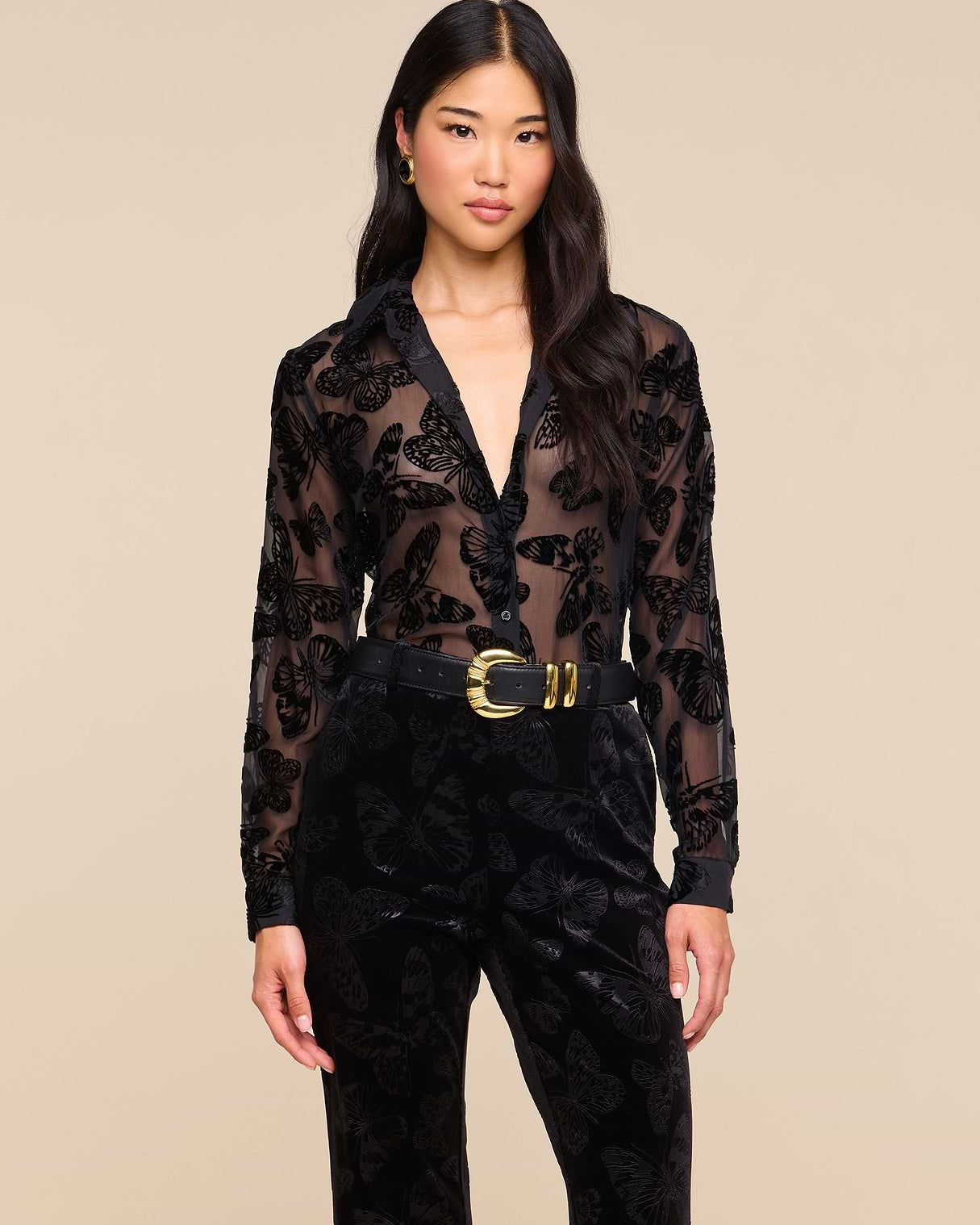 Laurent Velvet Blouse