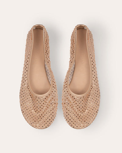 BALLA CRYSTALS FLAT IN NUDE
