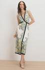 Veronica Beard KALIZA SCARF PRINT MIDI DRESS at Romi Boutique