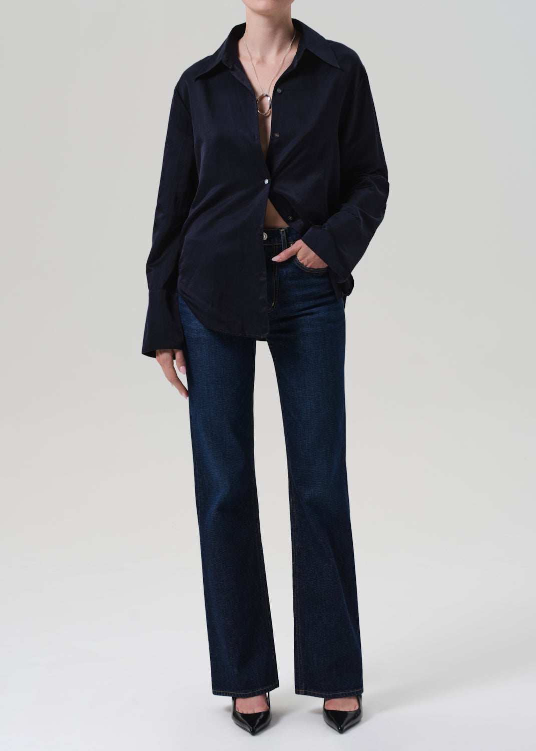 CAMILIA SHIRT IN MIDNIGHT