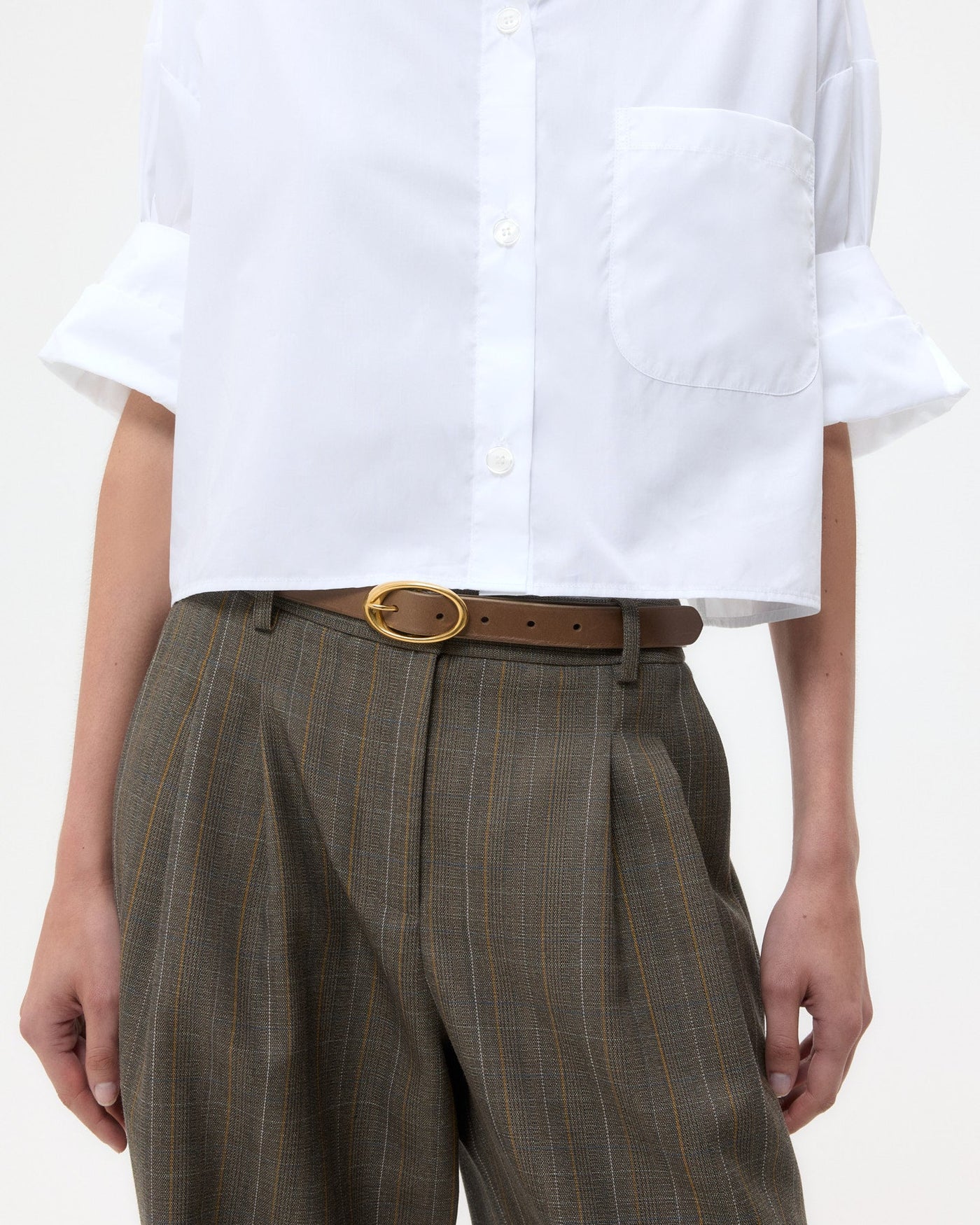 NARROW BELT IN MINK - Romi Boutique