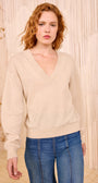 Ulla Johnson RYLA CASHMERE V-NECK PULLOVER at Romi Boutique