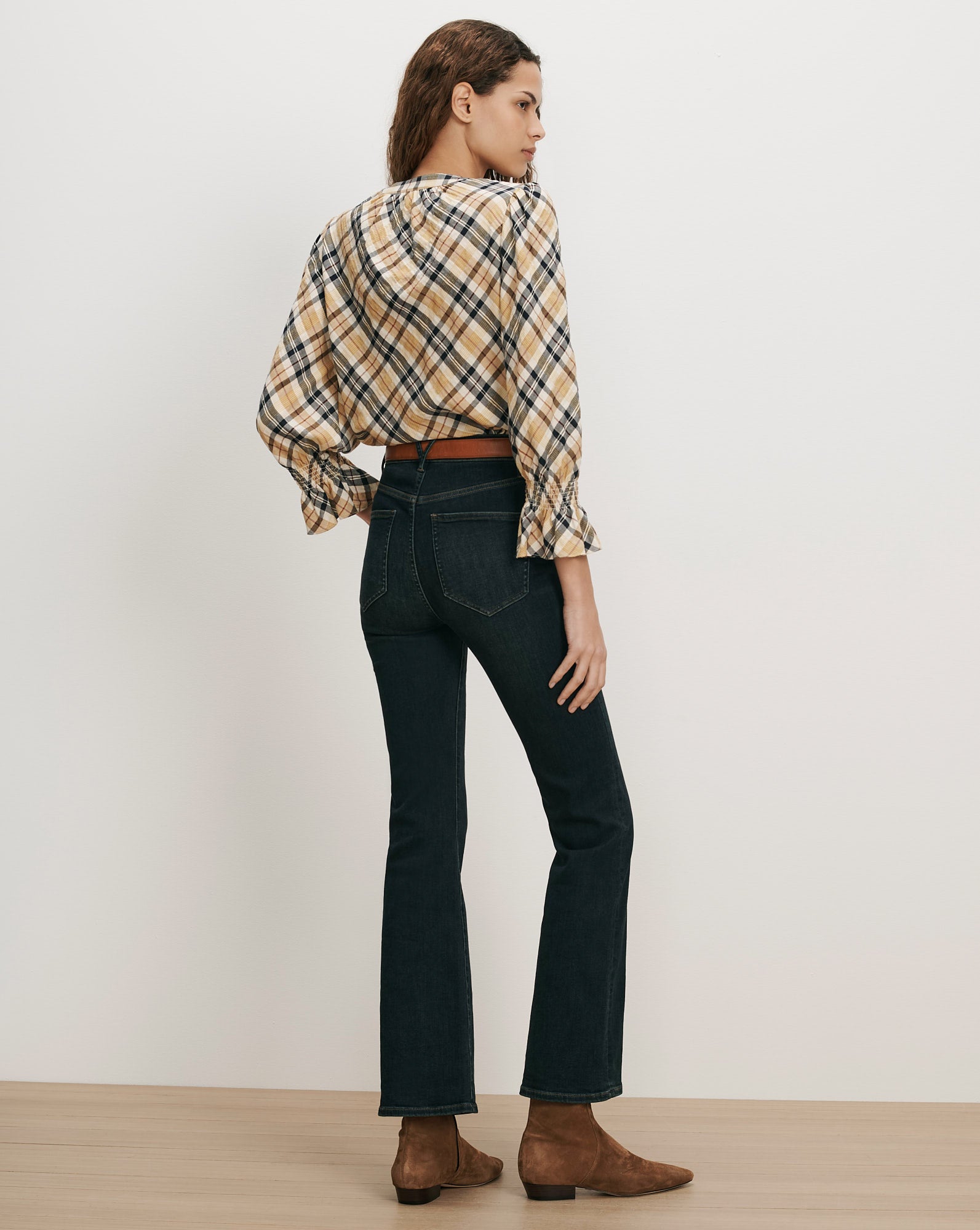 Ashlynn Plaid Blouse