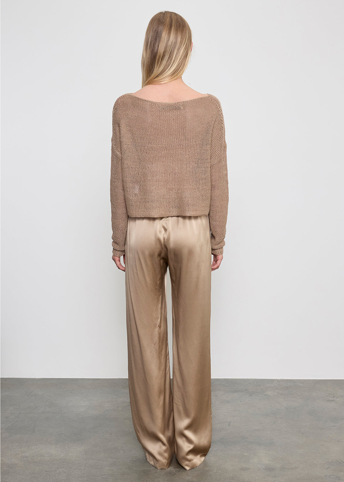 Linen Open Bateau Top