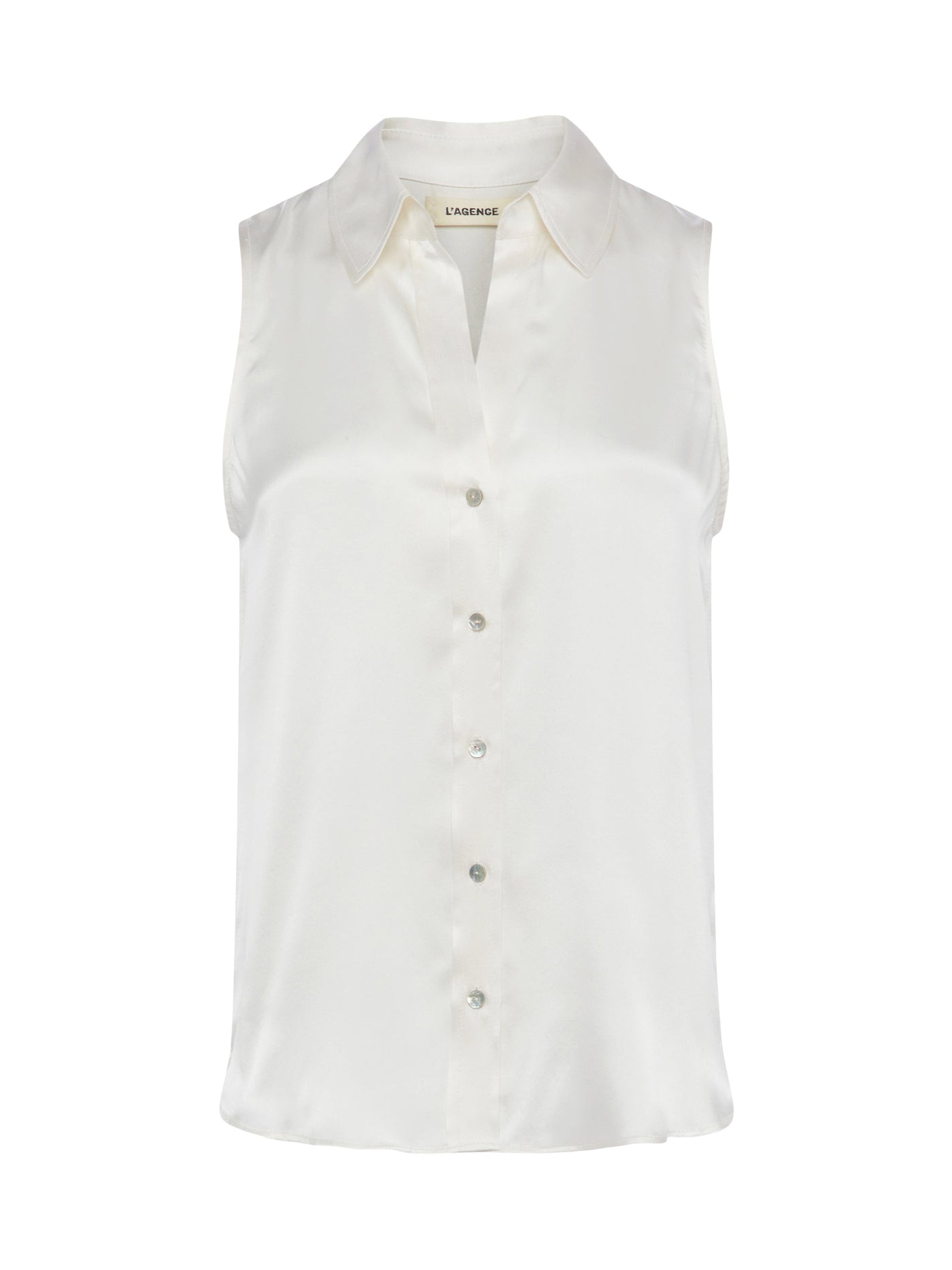 EMMY SLEEVELESS BLOUSE IN IVORY - Romi Boutique