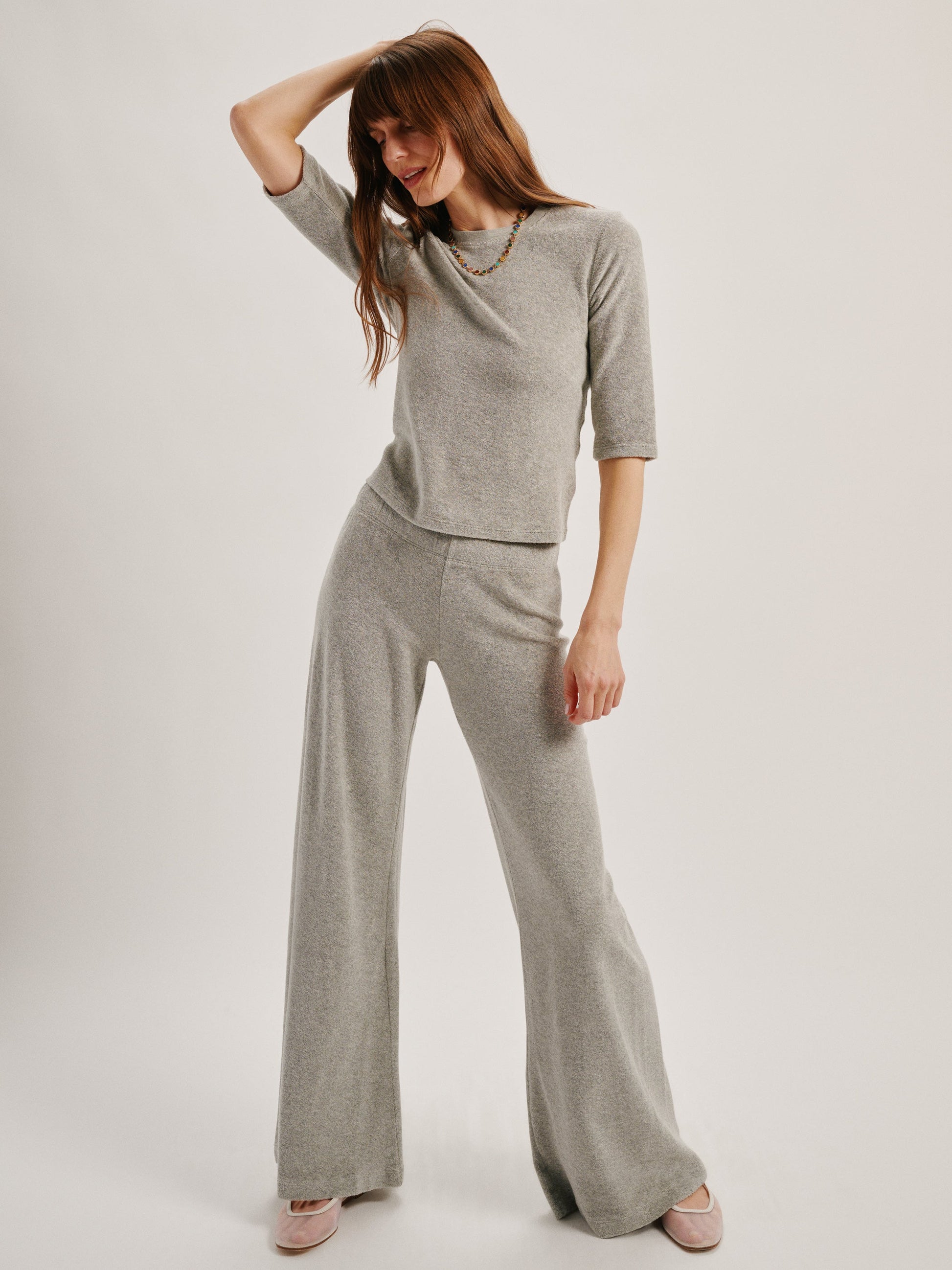 Suzie Kondi LITO LOW RISE FLARE PANTS at Romi Boutique