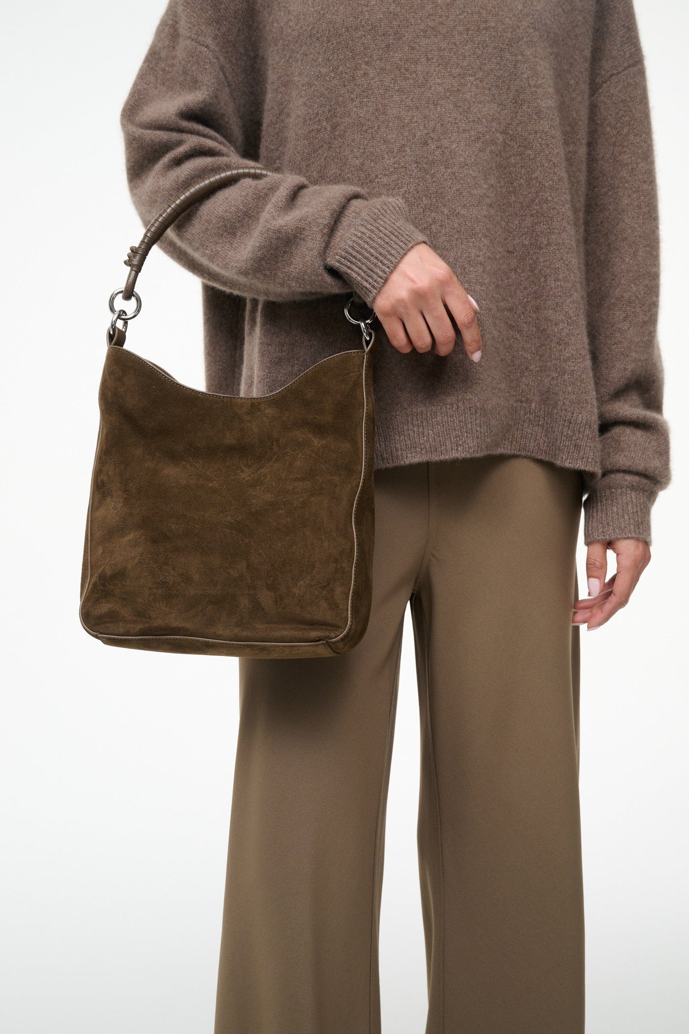 MEL SHOULDER BAG IN TRUFFLE SUEDE
