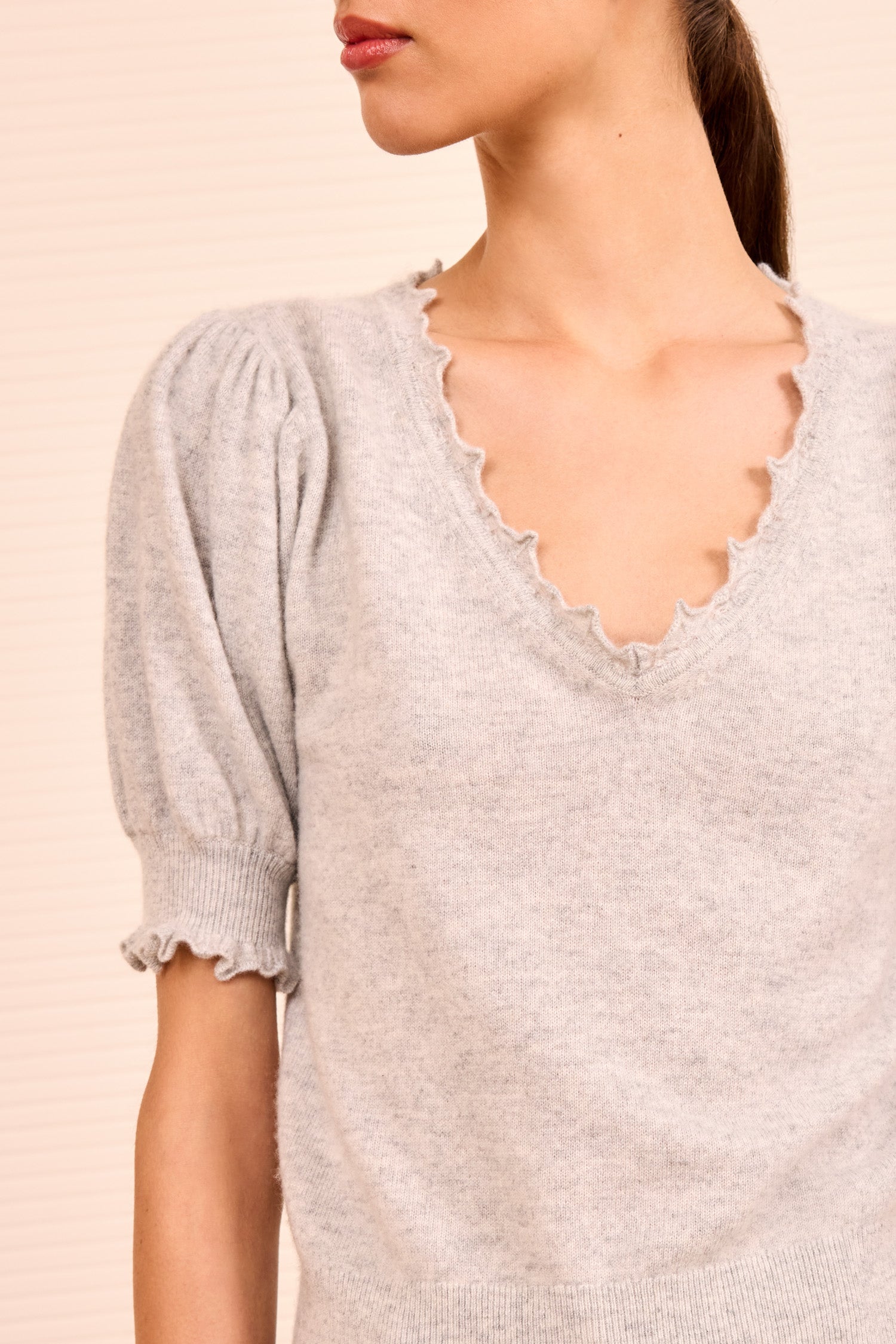 Ulla Johnson POLLINE SHORT SLEEVE TOP at Romi Boutique