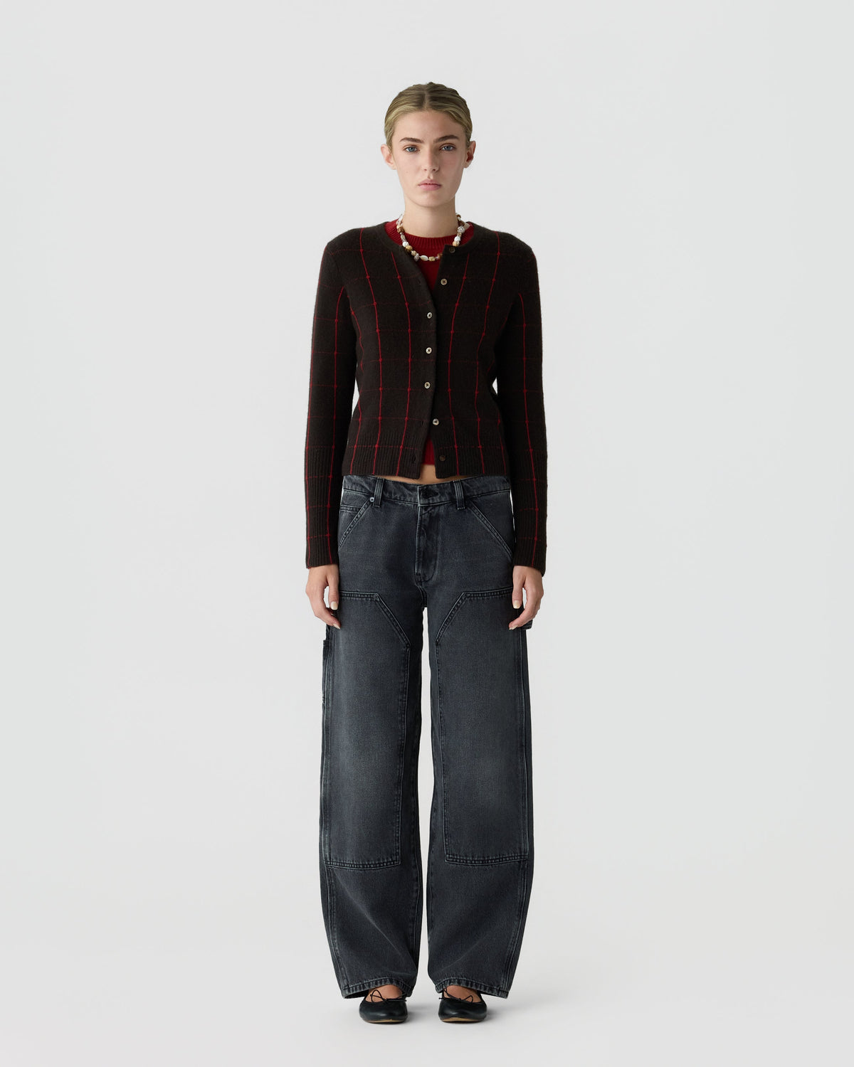 Jane Checker Cardigan