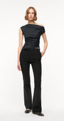 Staud PHARE SILK TOP at Romi Boutique