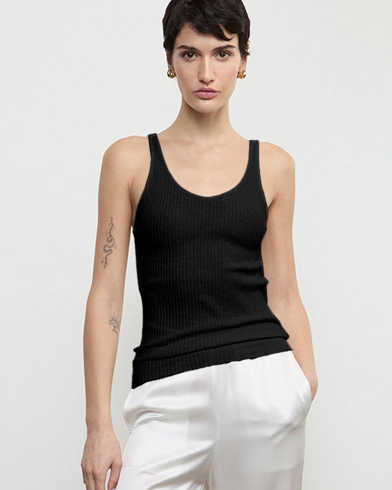 Military Rib Crop Tank